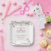 Een klein lieveheersbeestje meisje papieren bordje (Feest)