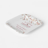 Een klein lieveheersbeestje meisje papieren bordje (Gebogen)