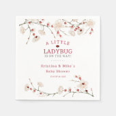 Een klein lieveheersbeestje meisje  servet (Voorkant)