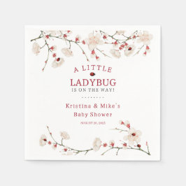 Een klein lieveheersbeestje meisje  servet