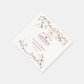 Een klein lieveheersbeestje meisje  servet (Hoek)