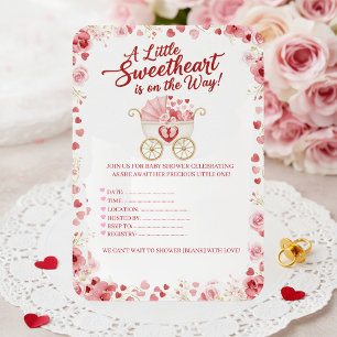Een klein lieverdje is op komst Baby Shower Kaart