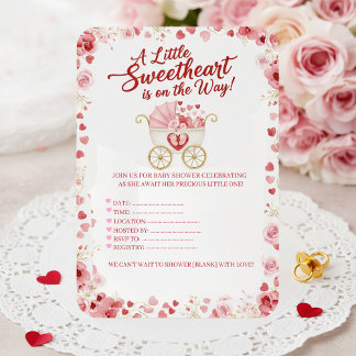 Een klein lieverdje is op komst Baby Shower Kaart