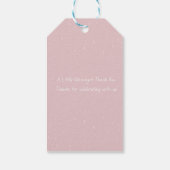Een klein maanlicht bedankkaartje cadeaulabel (Achterkant)