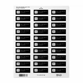 Een klein Man is onderweg Boy Baby shower adres Etiket (Full Sheet)