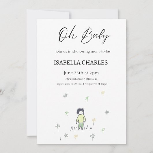 Een klein Man is onderweg Kaart (Voorkant)