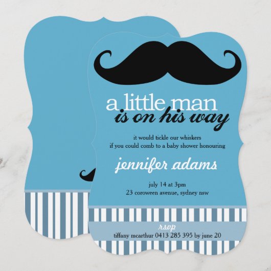 Een klein Man is onderweg Kaart (Voorkant / Achterkant)