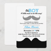 Een klein man is onderweg naar het baby shower kaart (Voorkant / Achterkant)