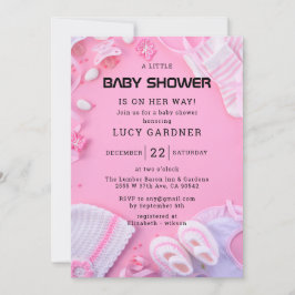 Een klein meisje Baby shower Kaart