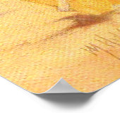 Een klein meisje dat zand speelt poster (Hoek)