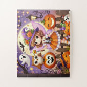 Een klein meisje met een sprookjeskostuum op Hallo Legpuzzel (Verticaal)