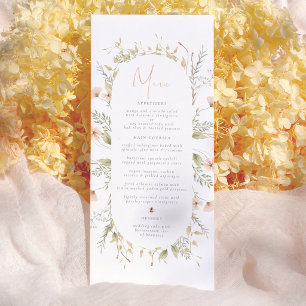 Een klein menu van het Baby shower van Boho Bee Gi