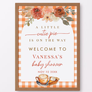 Een Klein Mieliepap Fall Baby Shower Welkomstbord Poster