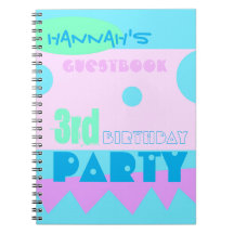 Een klein Monster 3e Birthday Party Guestbook