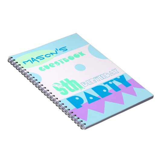 Een klein Monster 9e verjaardag van de Guestbook Notitieboek (Rechterzijde)