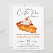 Een Klein Mopje Pompoen Herfst Baby Shower   Kaart (Voorkant)