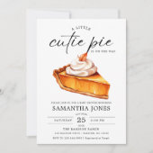 Een Klein Mopje Pompoen Herfst Baby Shower   Kaart (Voorkant)