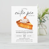 Een Klein Mopje Pompoen Herfst Baby Shower   Kaart (Staand voorkant)