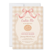 Een Klein Mopje Taart Herfst Gingham Baby Shower