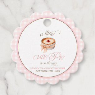 Een Klein Mopne Taartje Persoonlijke Baby Shower Bedankjes Labels