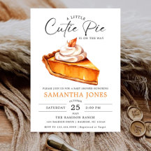 Een klein moppie taartpompoen herfst babyfeestje  