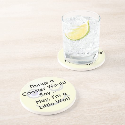 Een klein natte Onderzetter (Zijkant)