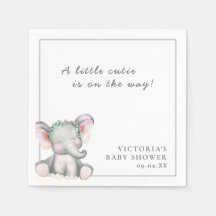 Een klein olifant eenvoudig script Baby shower