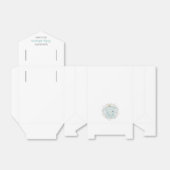 Een klein olifantenjongetje baby shower bedankdoosjes (Uitgevouwen)