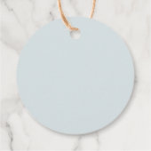 Een klein olifantenjongetje baby shower bedankjes labels (Achterkant)