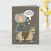 "Een klein paard" Grappige verjaardag Kaart (Gele Bloem)