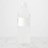 Een klein paashaas baby shower waterfles etiket (Achterkant)
