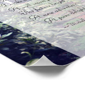 Een klein pad ~ gedicht door Michelle Istanish ~ Poster (Hoek)