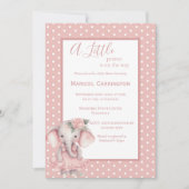 Een klein pindadier olifant Baby shower Kaart (Voorkant)