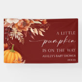 Een Klein Pompje Roestig Burgundy Bloemenkindercad Spandoek (Horizontaal)