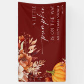 Een Klein Pompje Roestig Burgundy Bloemenkindercad Spandoek (Verticaal)