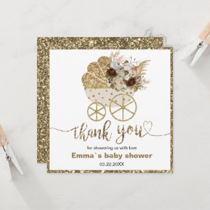Een klein pompoen Baby shower dank u