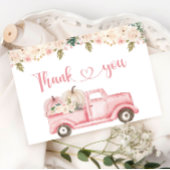 Een klein pompoen Baby shower dank u kaart