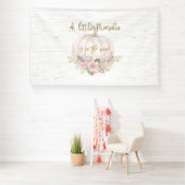 Een klein pompoen Baby shower meisje Spandoek (Insitu)