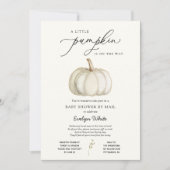 Een klein pompoen Baby shower per post Kaart (Voorkant)