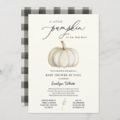 Een klein pompoen Baby shower per post Kaart (Voorkant / Achterkant)