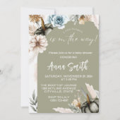 een klein pompoen babyshower uitnodigingen (Voorkant)