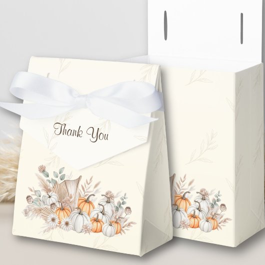 Een klein pompoen Boho Baby shower Bedankdoosjes