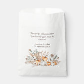 Een klein pompoen Boho Baby shower Bedankzakje (Voorkant)