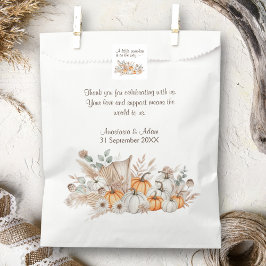 Een klein pompoen Boho Baby shower Bedankzakje
