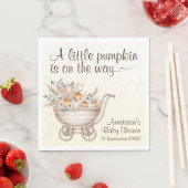 Een klein pompoen Boho Baby shower Servet (Insitu)