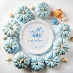 Een klein pompoen boog jongen Baby shower Papieren Bordje<br><div class="desc">Een kleine pompoen boog jongen Baby shower papieren Borden. Overeenkomende objecten zijn beschikbaar.</div>