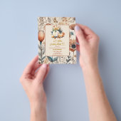 Een klein pompoen budget baby shower flyer (Hand)
