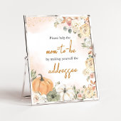 Een klein pompoen Herfst Baby shower Envelope Stat Poster