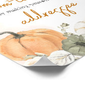 Een klein pompoen Herfst Baby shower Envelope Stat Poster (Hoek)