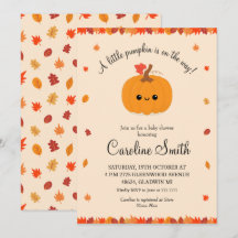 Een Klein Pompoen Herfst Baby Shower